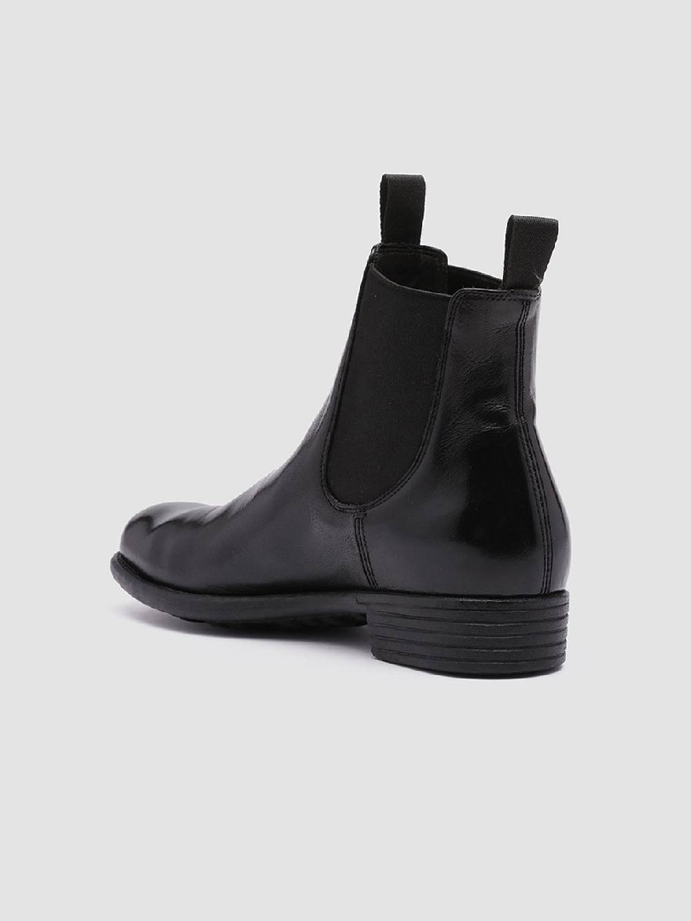 Officine Creative CALIXTE 004 Stivaletti Chelsea in Pelle Nera Offerta speciale
