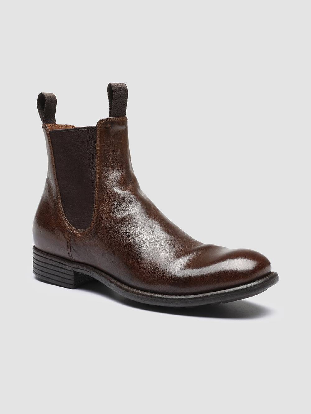 Officine Creative CALIXTE 004 Stivaletti Chelsea in Pelle Marrone Comprare a buon mercato