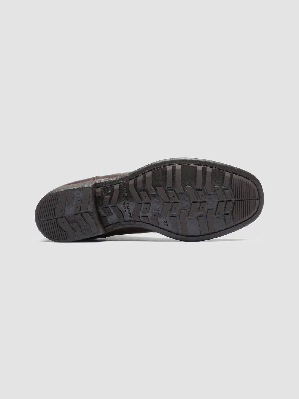 Officine Creative CALIXTE 004 Stivaletti Chelsea in Pelle Marrone Comprare a buon mercato