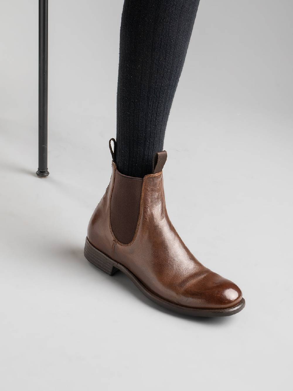 Officine Creative CALIXTE 004 Stivaletti Chelsea in Pelle Marrone Comprare a buon mercato