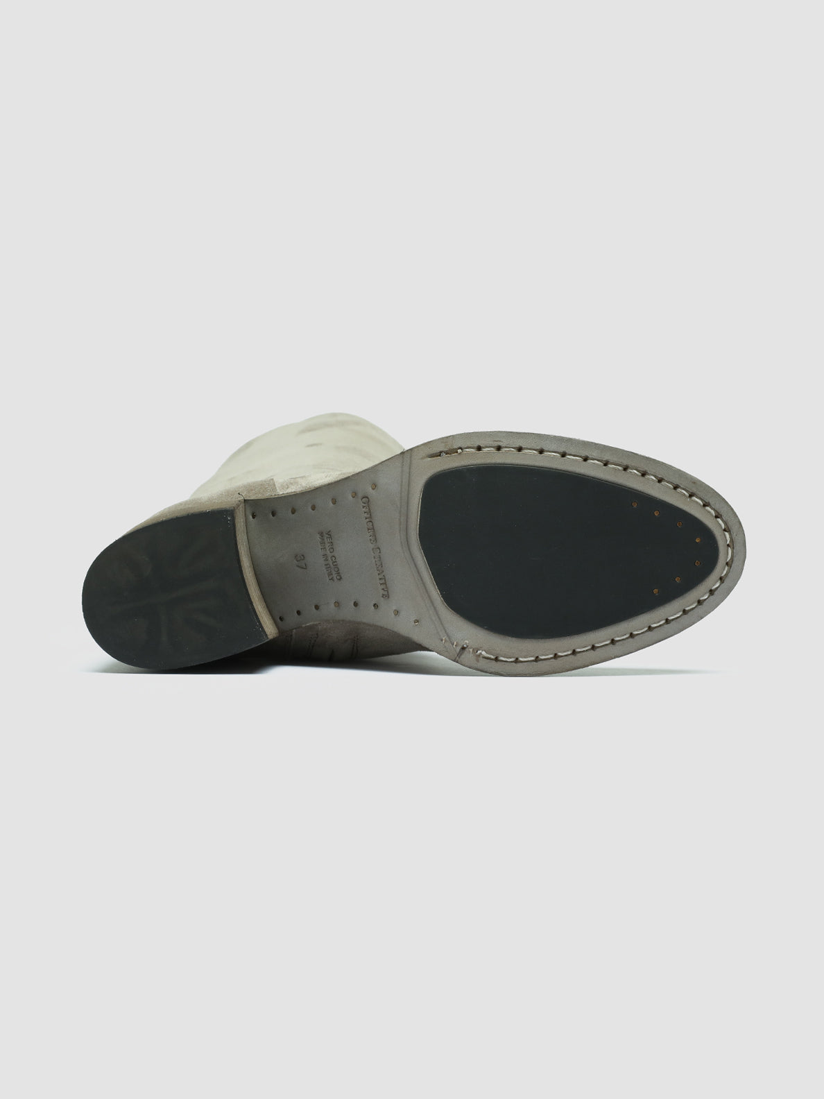 Officine Creative DENNER 116 Stivali Zip in Camoscio Grigio Fornitura limitata