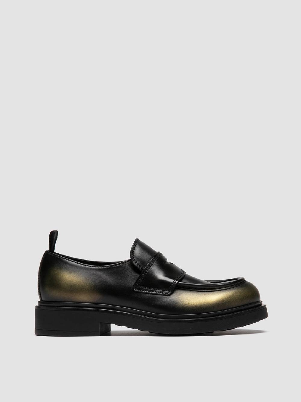 Officine Creative ENGINEER 101 Mocassini Penny in Pelle Metallizzata Shopping online