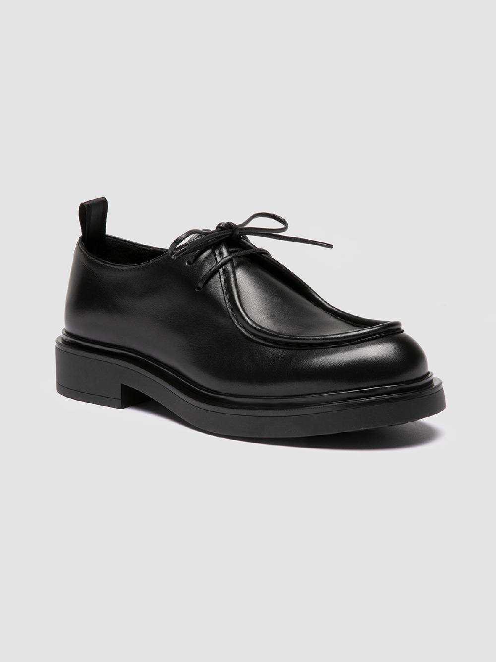 Officine Creative ENGINEER 102 Derby in Pelle Nera Offerta esclusiva