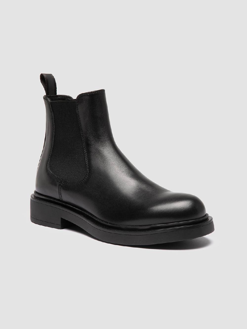 Officine Creative ENGINEER 107 Stivaletti Chelsea in Pelle Nera Vendite stagionali