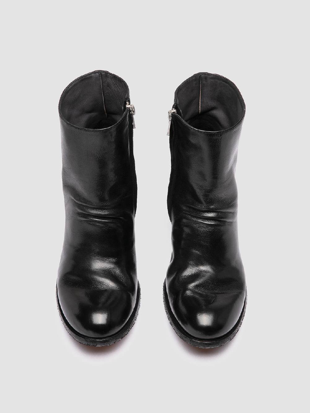 Officine Creative GODEAU 001 Stivali con Zip in Pelle Nera Black Friday