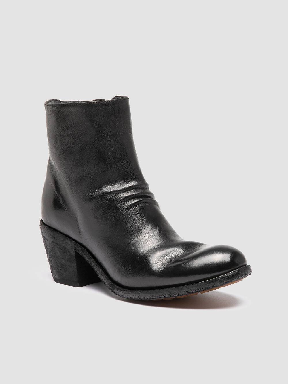 Officine Creative GODEAU 001 Stivali con Zip in Pelle Nera Black Friday