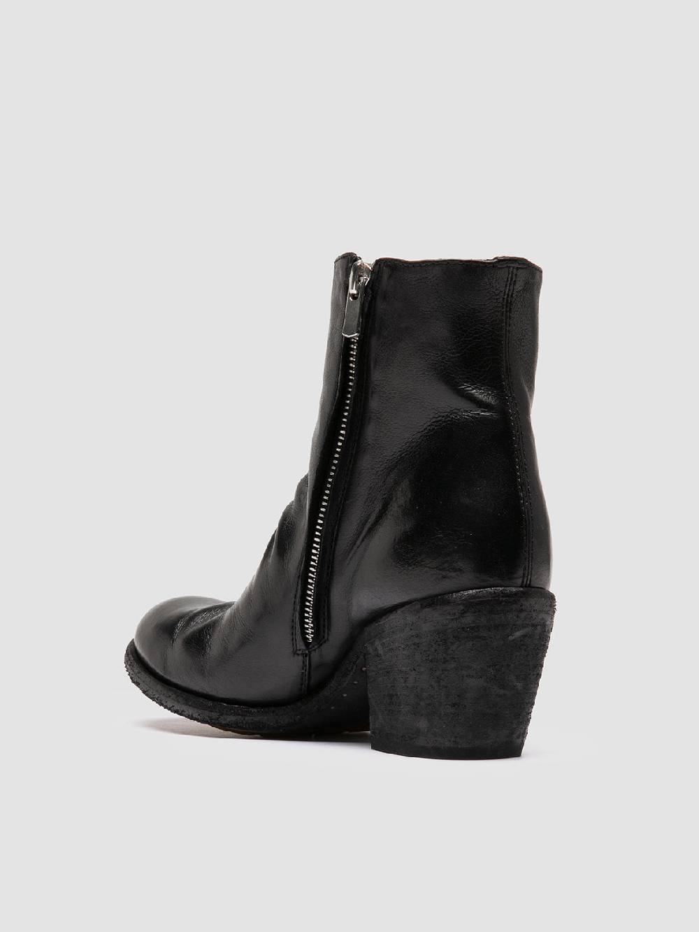 Officine Creative GODEAU 001 Stivali con Zip in Pelle Nera Black Friday