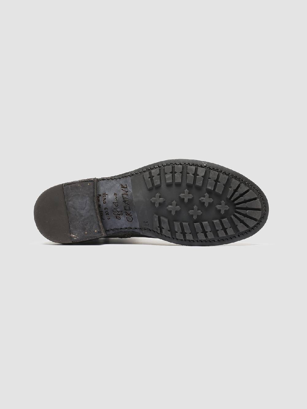 Officine Creative LEGRAND 203 Stivali Zip in Pelle Grigia Offerta San Valentino