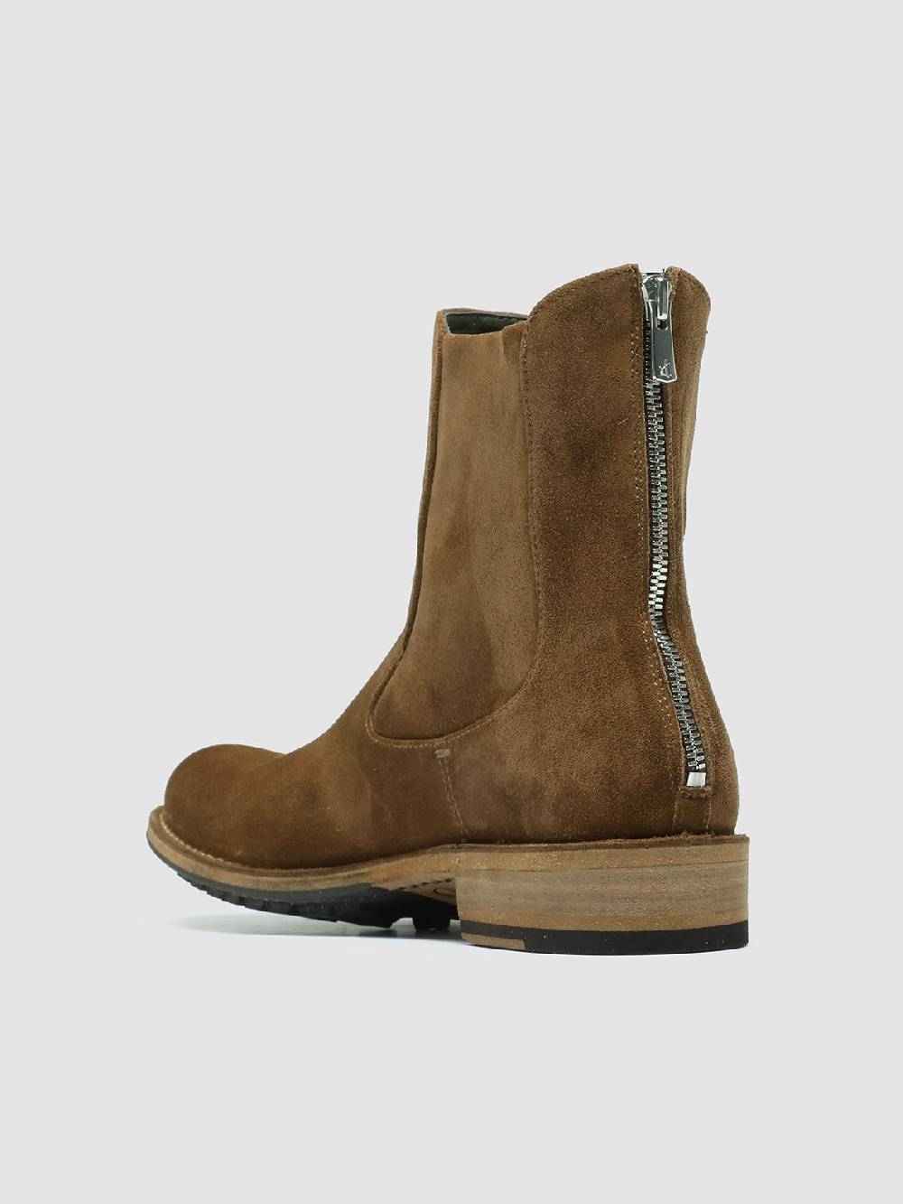 Officine Creative LEGRAND 229 Stivali Zip in Camoscio Marrone Offerta Anniversario
