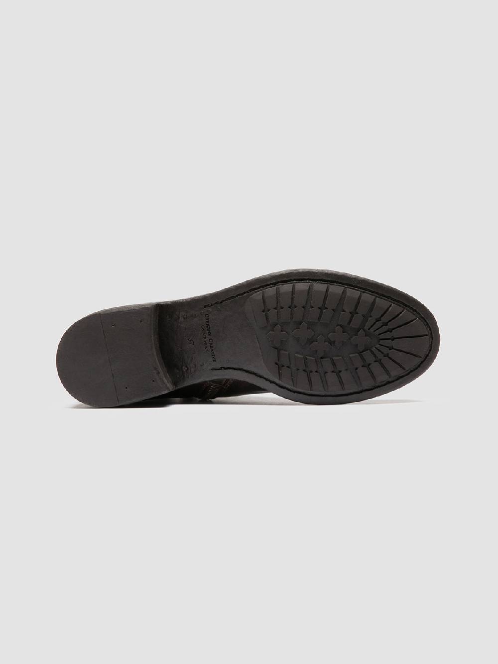 Officine Creative LIS 001 Stivali con Zip in Pelle Marrone Vendita calda