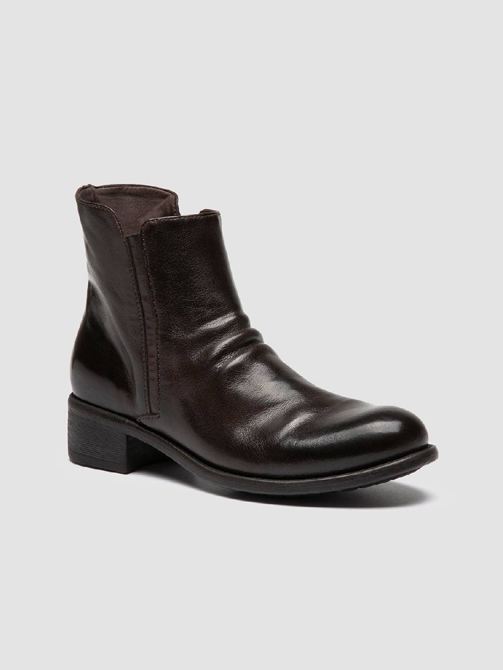 Officine Creative LIS 001 Stivali con Zip in Pelle Marrone Offerta migliore