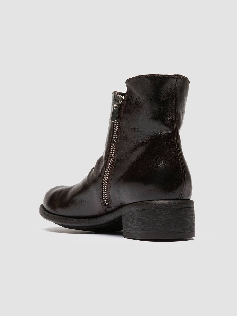 Officine Creative LIS 001 Stivali con Zip in Pelle Marrone Offerta migliore
