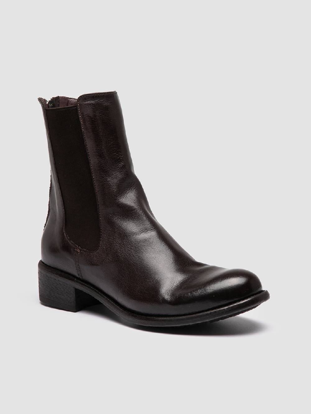 Officine Creative LIS 003 Stivaletti Chelsea in Pelle Bordeaux Lightning offer