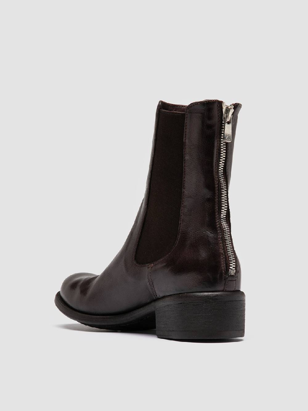 Officine Creative LIS 003 Stivaletti Chelsea in Pelle Bordeaux Lightning offer