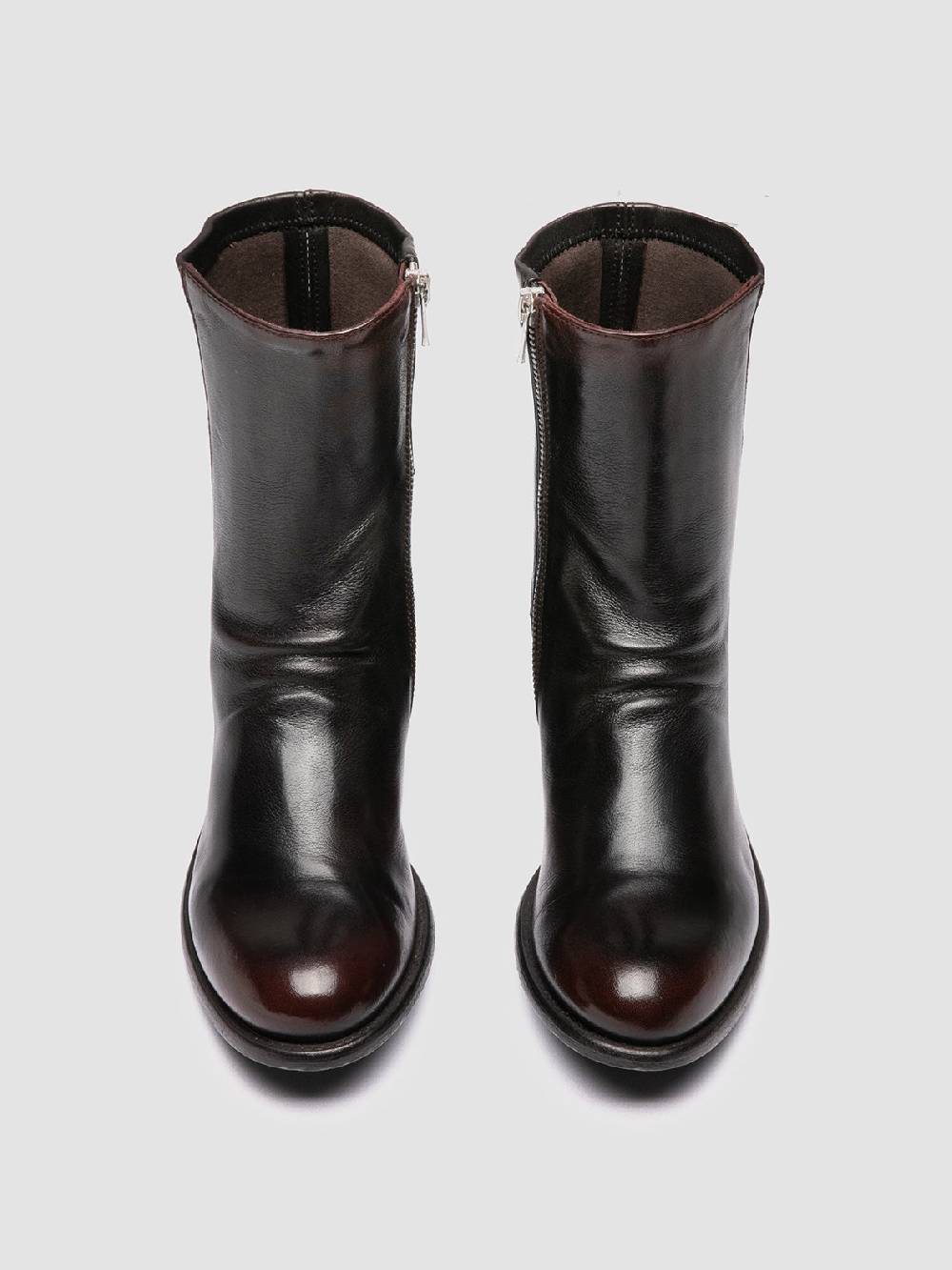 Officine Creative LIS 004 Stivali con Zip in Pelle Marrone Nuovi prodotti