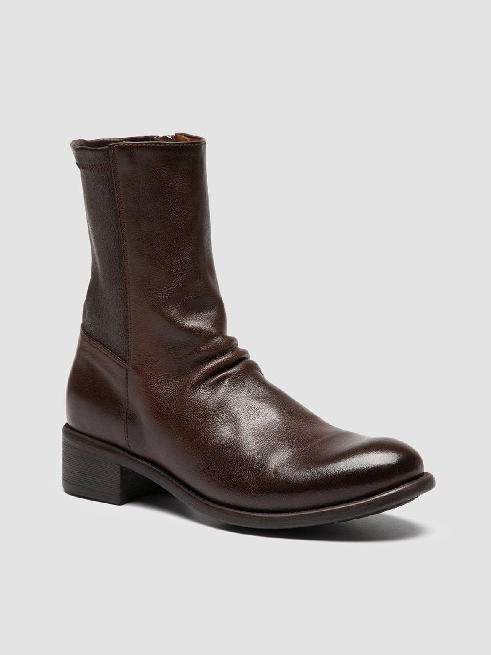 Officine Creative LIS 004 Stivali con Zip in Pelle Marrone Bestseller