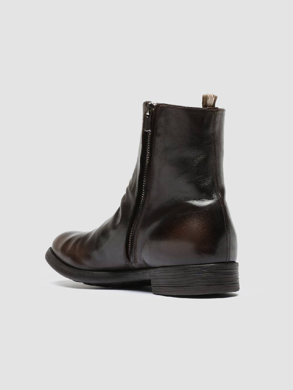 Officine Creative CHRONICLE 058 Stivali Zip in Pelle Marrone Comprane uno, ottenene uno gratis