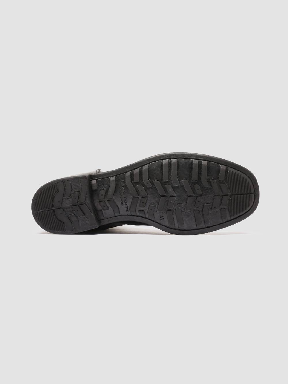 Officine Creative CHRONICLE 059 Stivali Zip in Pelle Nera Offerte giornaliere