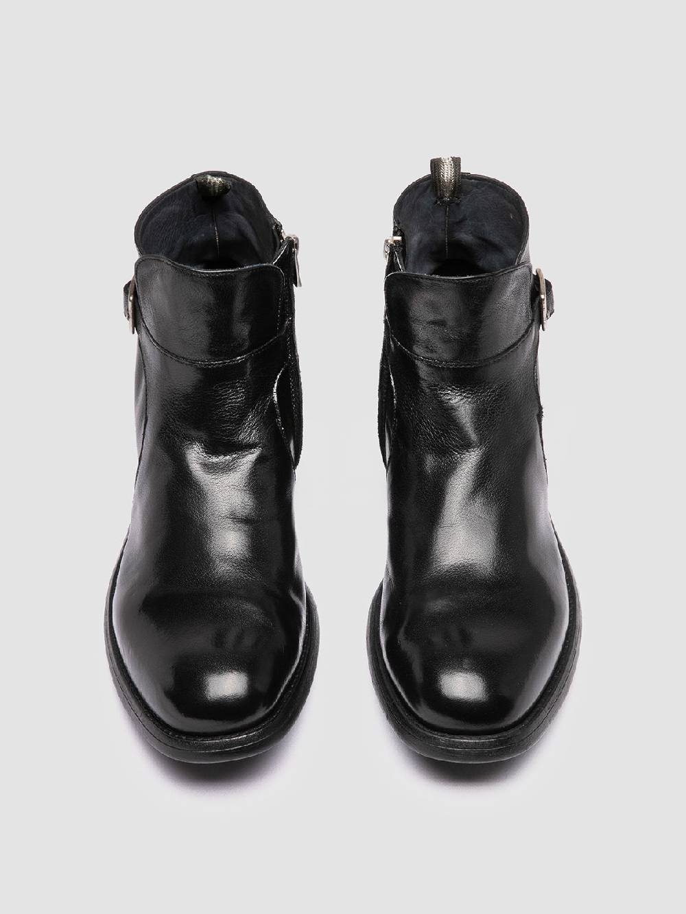 Officine Creative CHRONICLE 068 Stivali con Zip in Pelle Nera Offerte speciali