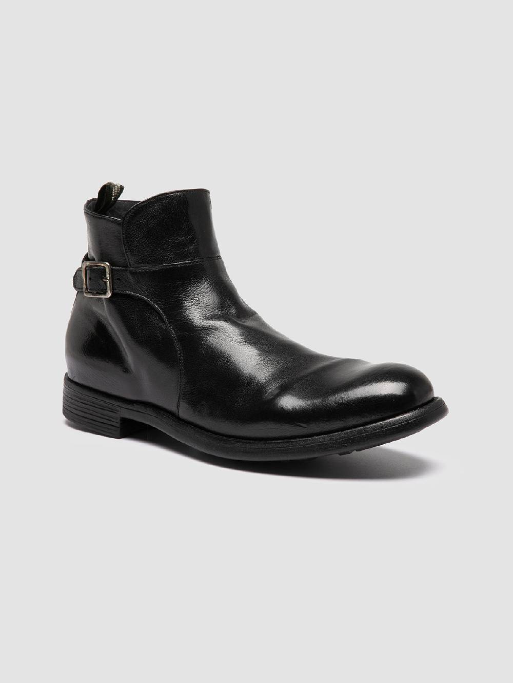 Officine Creative CHRONICLE 068 Stivali con Zip in Pelle Nera Offerte speciali