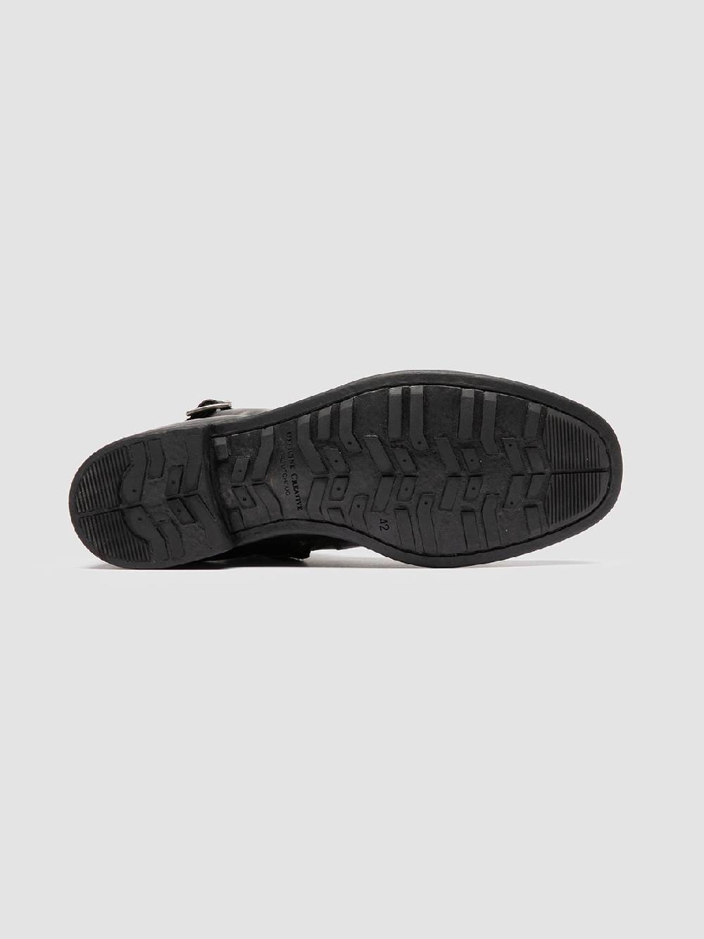 Officine Creative CHRONICLE 068 Stivali con Zip in Pelle Nera Offerte speciali