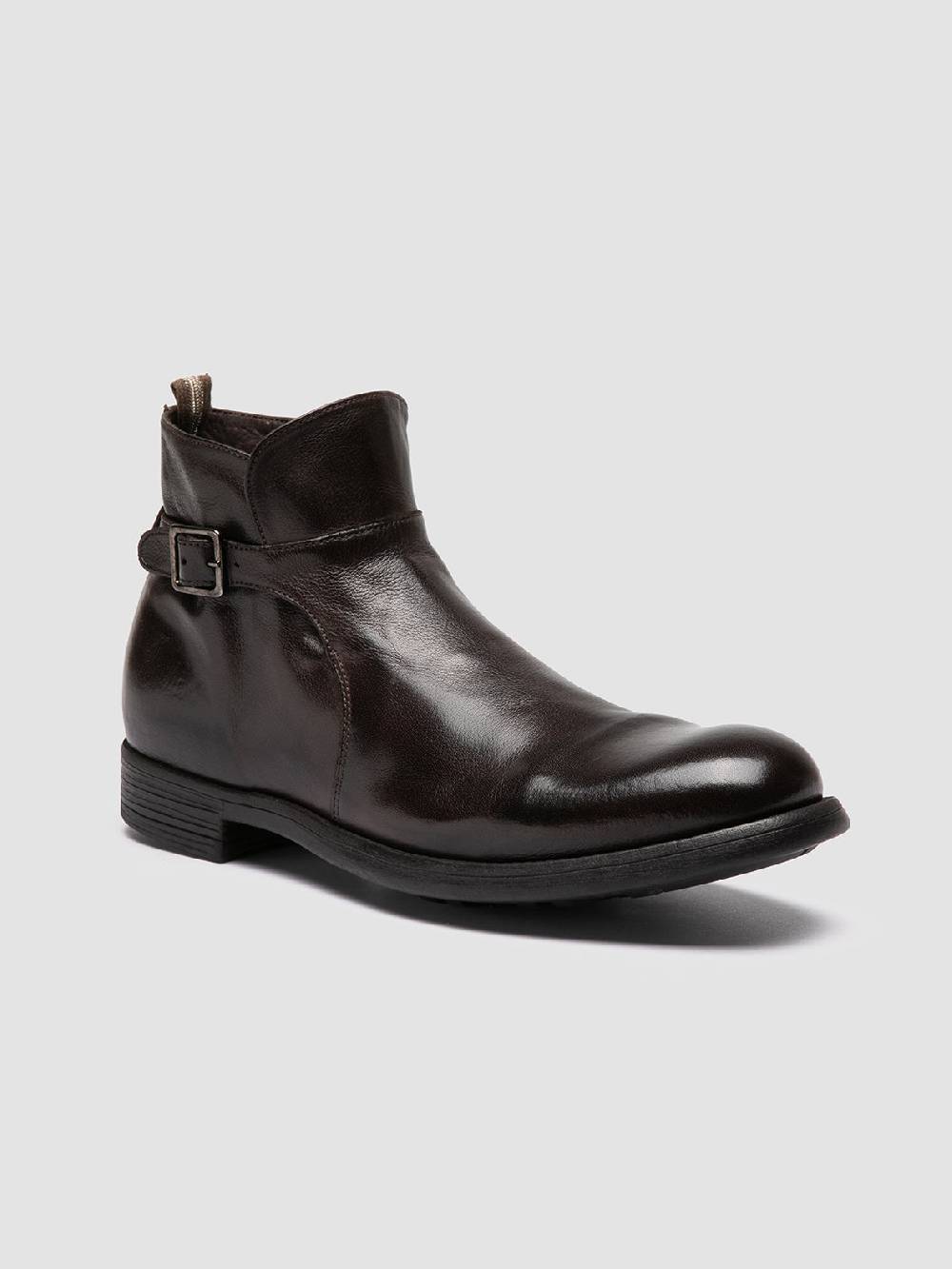 Officine Creative CHRONICLE 068 Stivali con Zip in Pelle Marrone Enormi risparmi