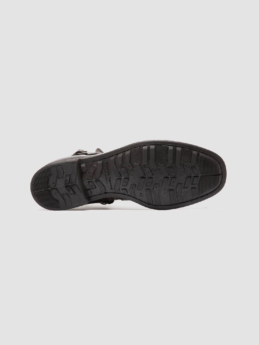 Officine Creative CHRONICLE 068 Stivali con Zip in Pelle Marrone Enormi risparmi