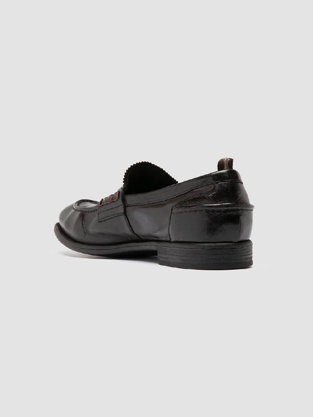 Officine Creative CHRONICLE 144 Mocassini Penny Loafer in Pelle Marrone Prezzo basso