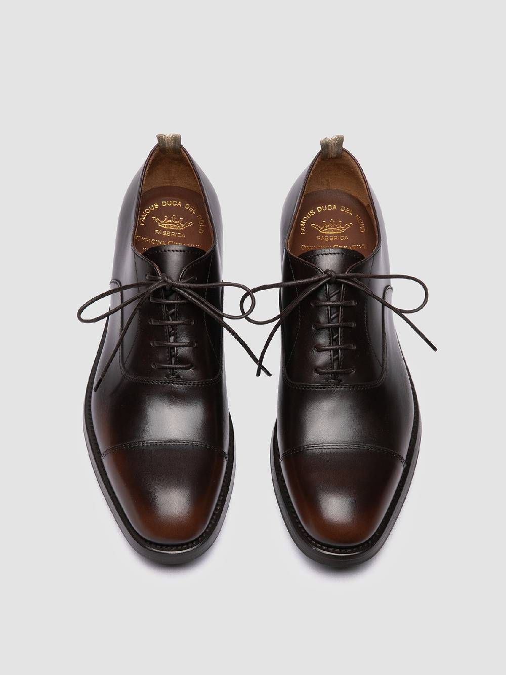 Officine Creative CONSULTANT 003 Oxford in Pelle Marrone Offerta settimanale