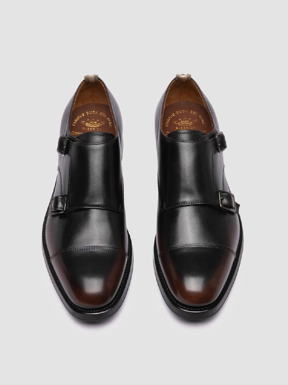 Officine Creative CONSULTANT 004 Monk Strap in Pelle Marrone Ritorno libero