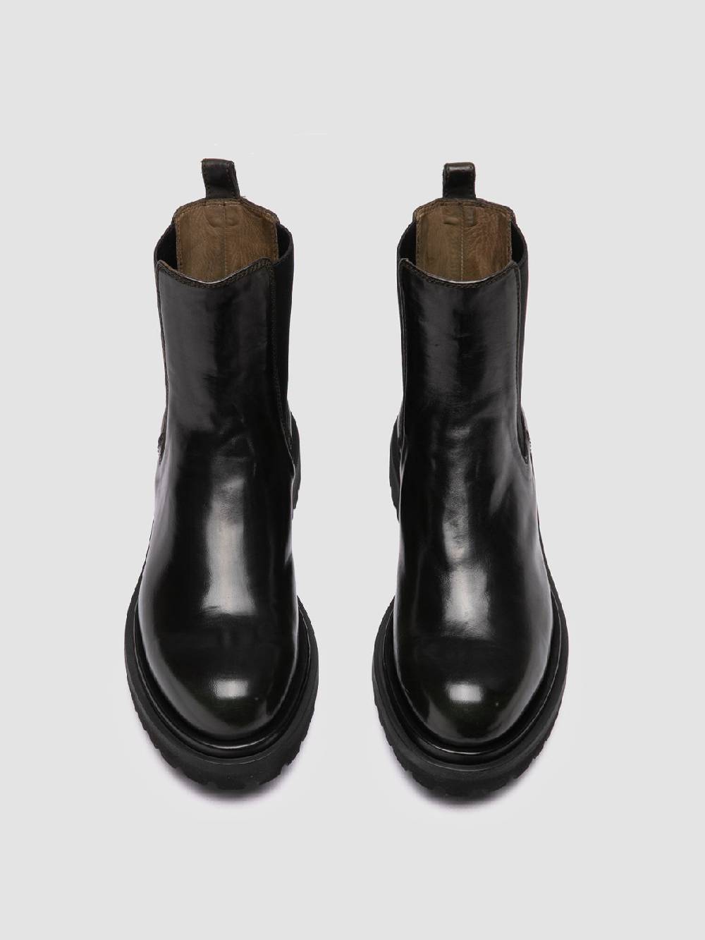 Officine Creative EVENTUAL DD 103 Stivaletti Chelsea in Pelle Verde ACQUISTA ORA