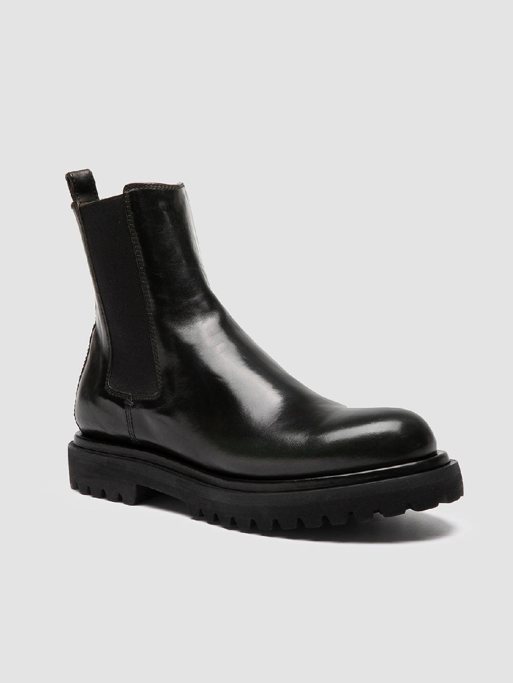 Officine Creative EVENTUAL DD 103 Stivaletti Chelsea in Pelle Verde ACQUISTA ORA