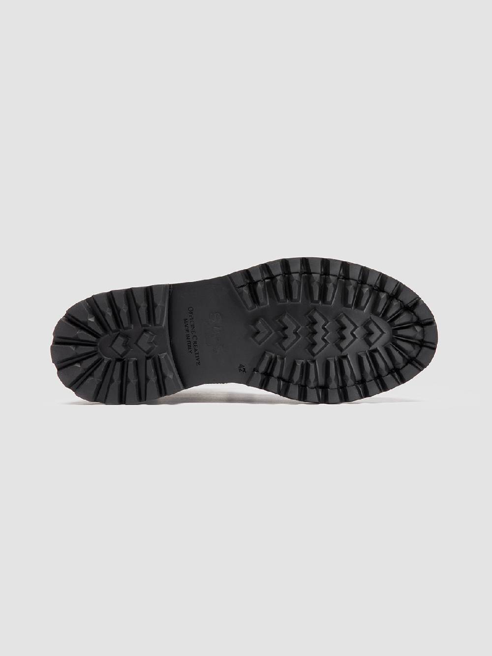 Officine Creative EVENTUAL DD 106 Stivali Stringati in Pelle Nera Ultimi due giorni