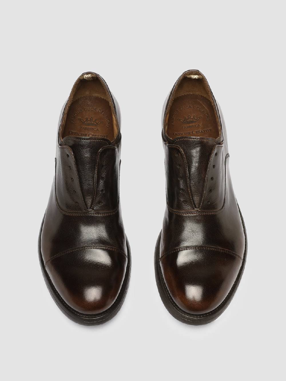 Officine Creative HIVE 004 Scarpe Oxford in Pelle Marrone Promozione temporanea