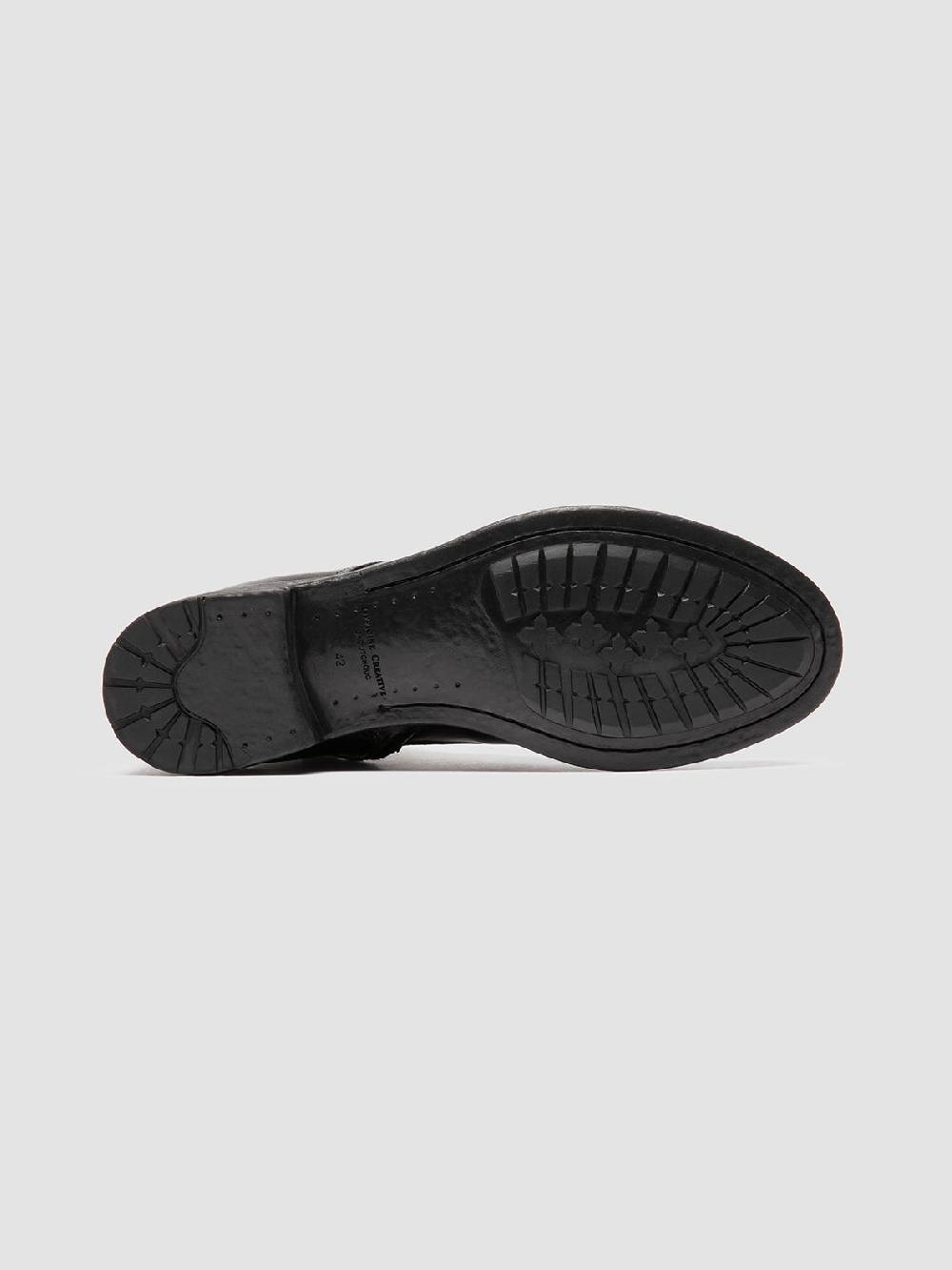 Officine Creative HIVE 005 Stivali con Zip in Pelle Nera Fino al 50% di sconto