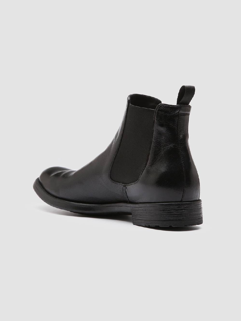 Officine Creative HIVE 007 Stivaletti Chelsea in Pelle Nera Fino al 65% di sconto
