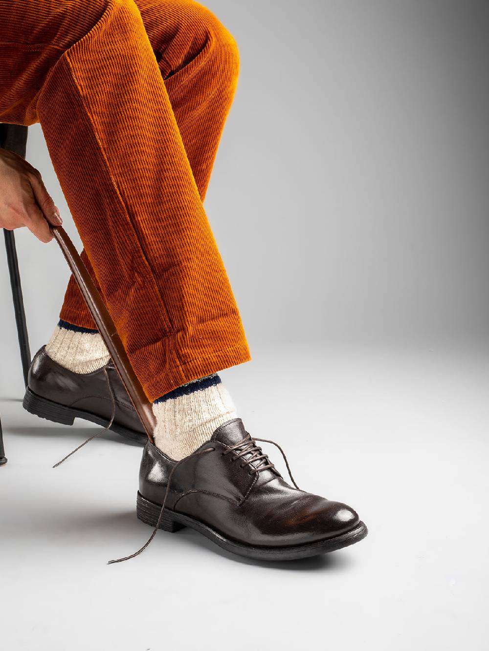 Officine Creative HIVE 008 Derby in Pelle Nera Only for today
