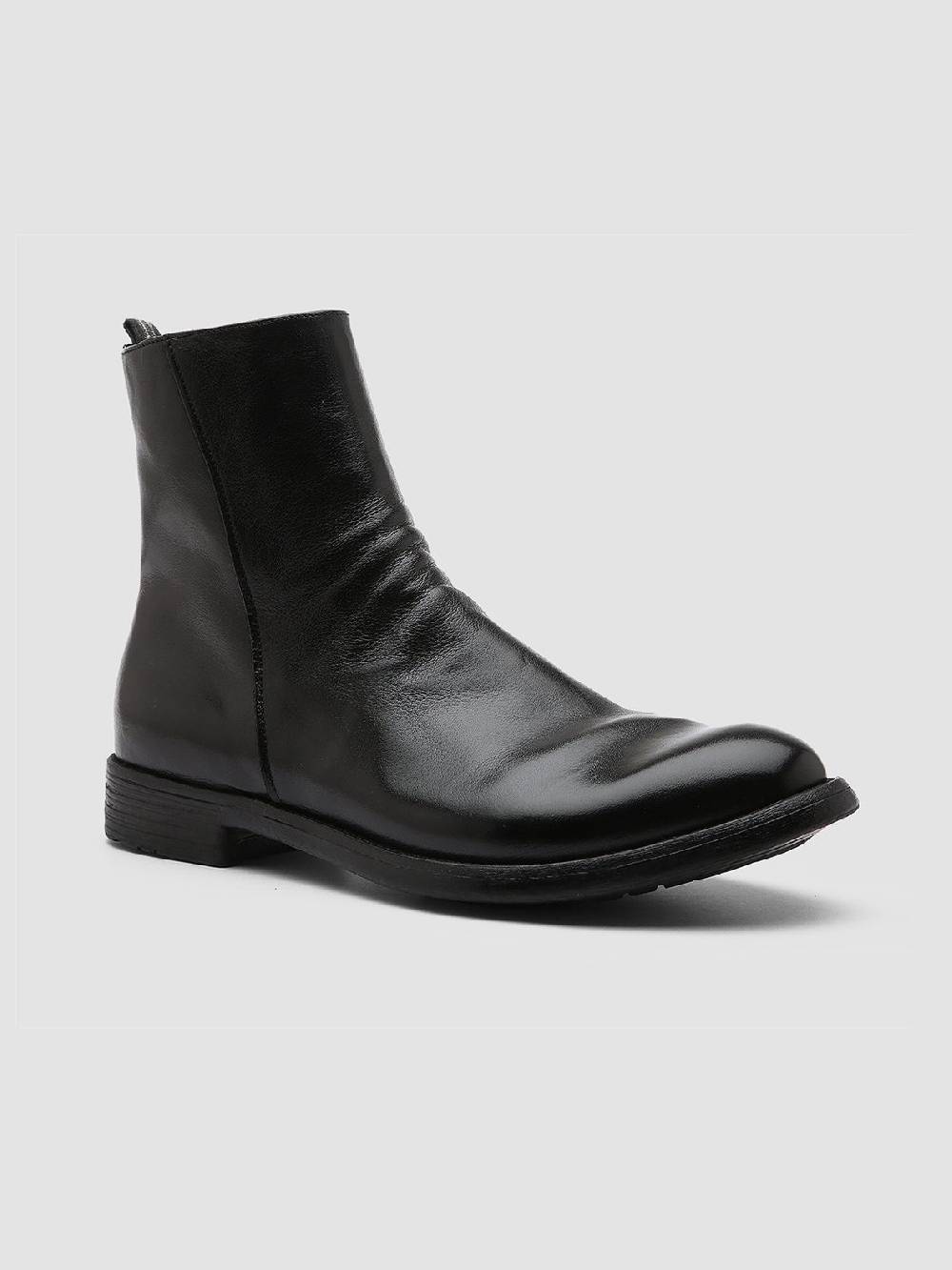 Officine Creative HIVE 010 Stivali in Pelle Nera Sostegno trimestrale