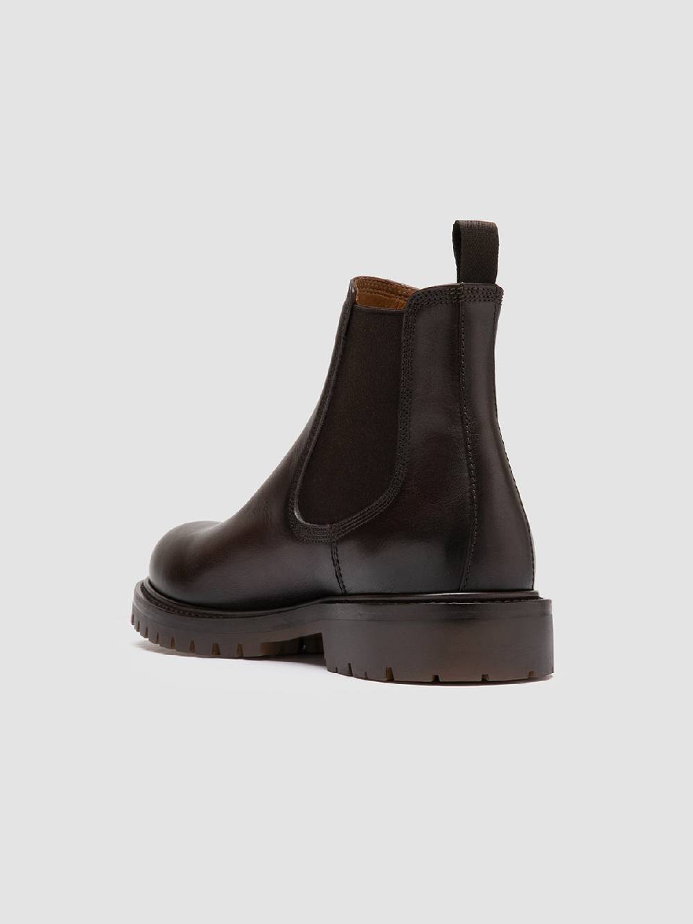 Officine Creative BOSS 004 Stivaletti Chelsea in Pelle Marrone Enormi sconti