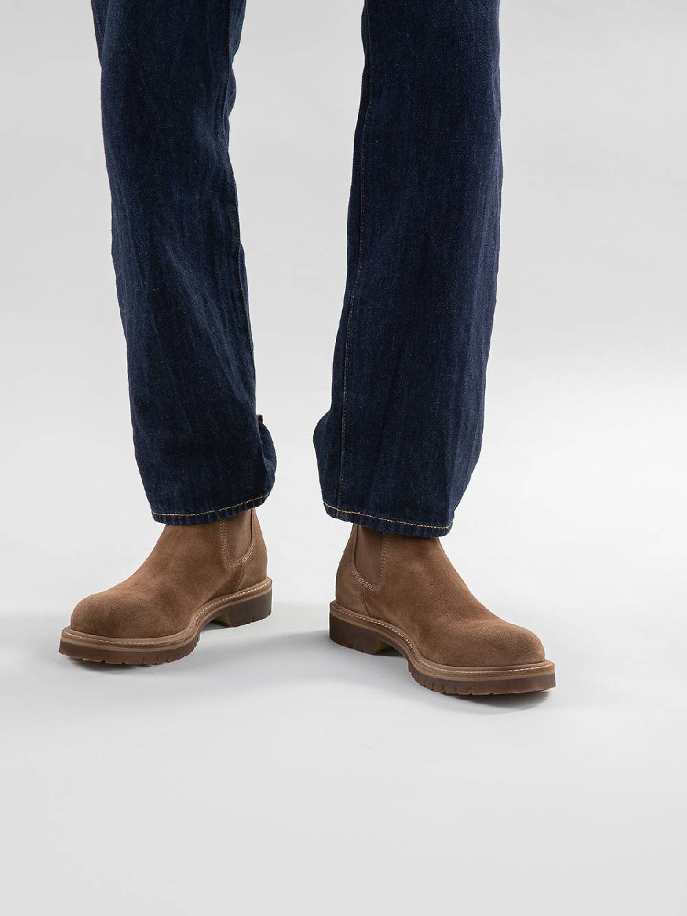 Officine Creative BOSS 004 Stivali Chelsea in Pelle Scamosciata Marrone 50% di sconto con spedizione gratuita