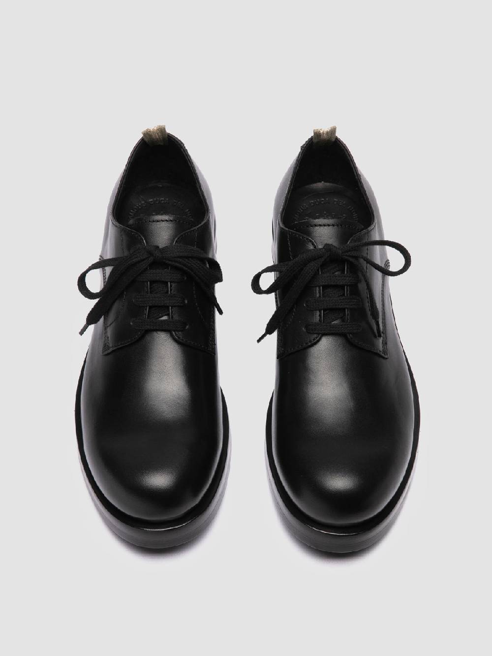 Officine Creative BULLA 001 Derby in Pelle Nera Esporta salva