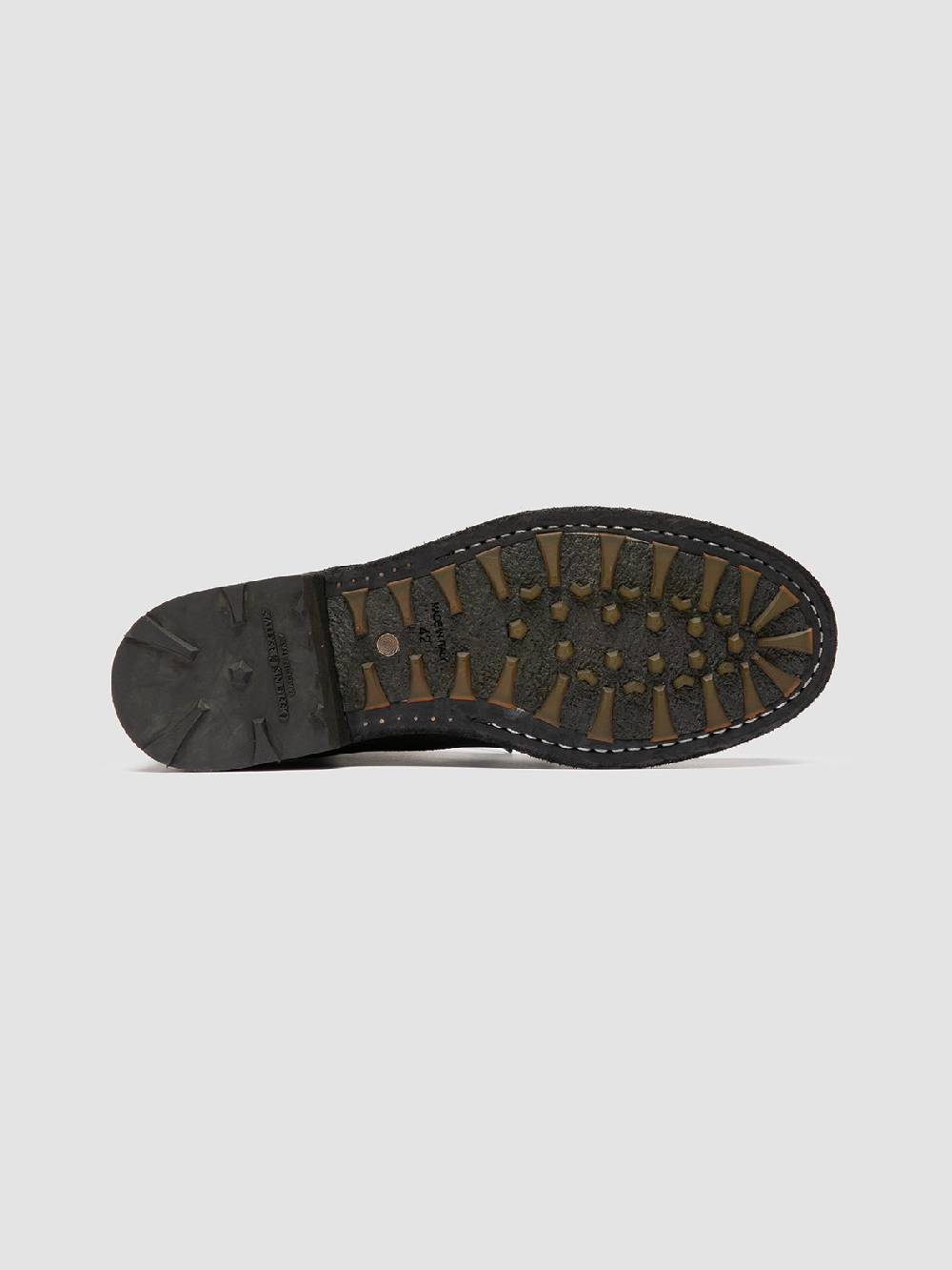 Officine Creative BULLA DD 102 Stivali Stringati in Pelle Nera In vendita