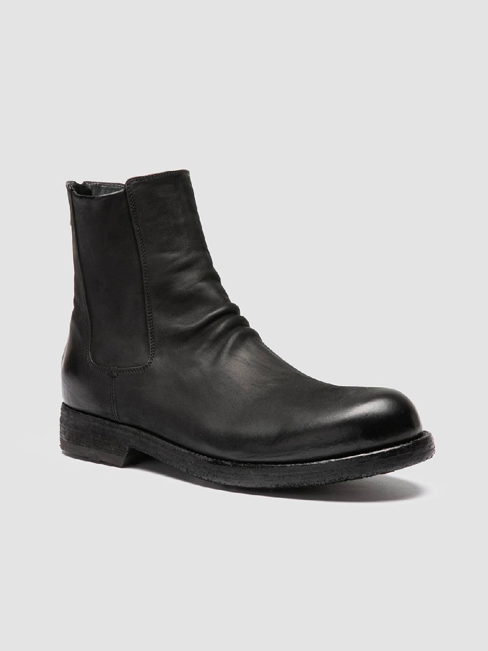 Officine Creative BULLA DD 104 Stivali con Zip in Pelle Nera 2025