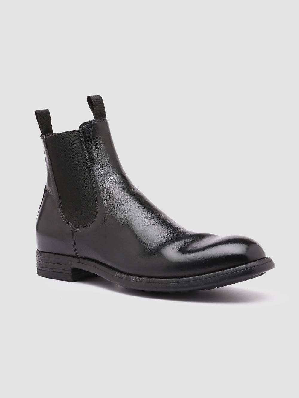 Officine Creative CHRONICLE 002 Stivaletti Chelsea in Pelle Nera Italia