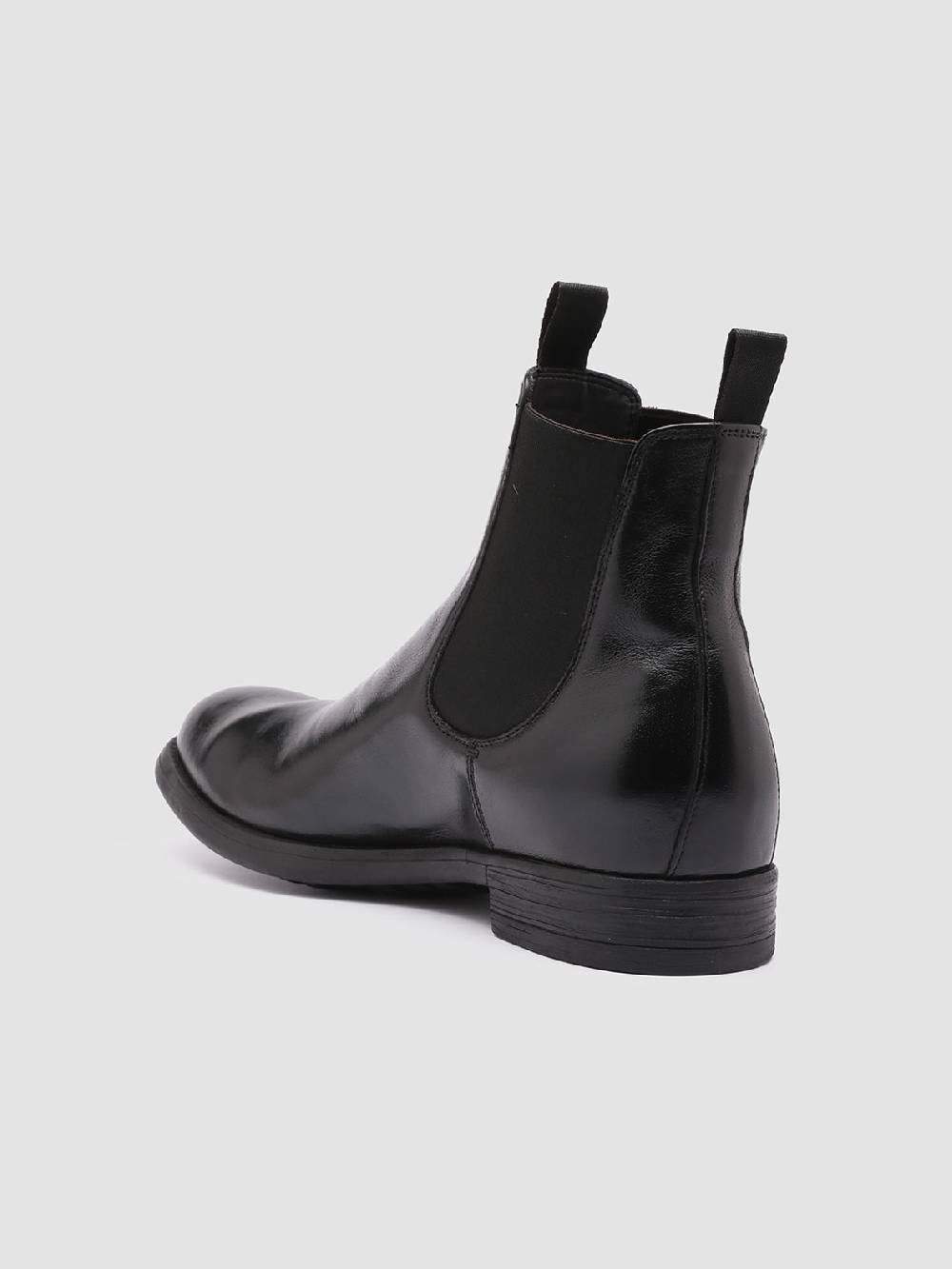 Officine Creative CHRONICLE 002 Stivaletti Chelsea in Pelle Nera Italia