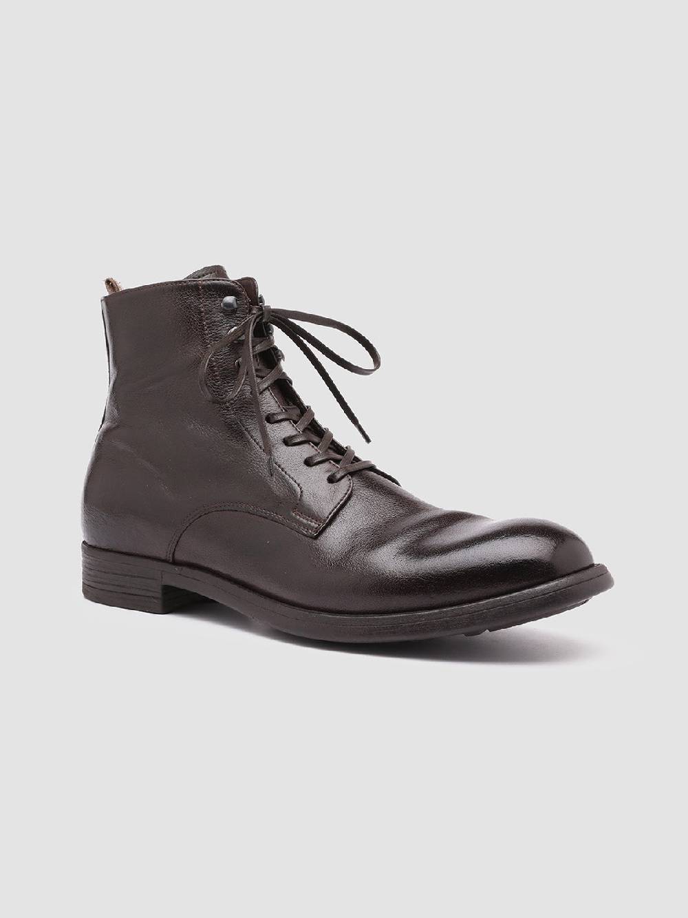 Officine Creative CHRONICLE 004 Stivaletti in Pelle Marrone Qualità
