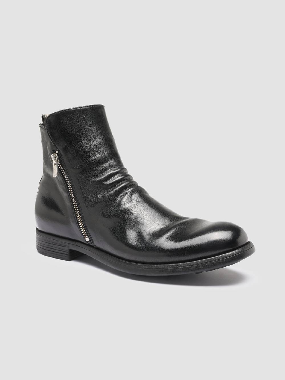 Officine Creative CHRONICLE 042 Stivaletti in Pelle Nera Vendita