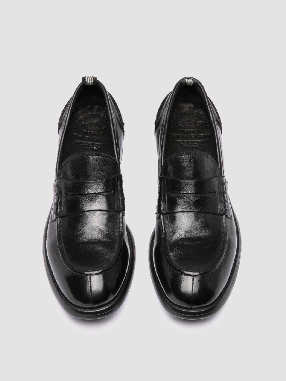 Officine Creative CHRONICLE 056 Mocassini Penny in Pelle Nera Promozione
