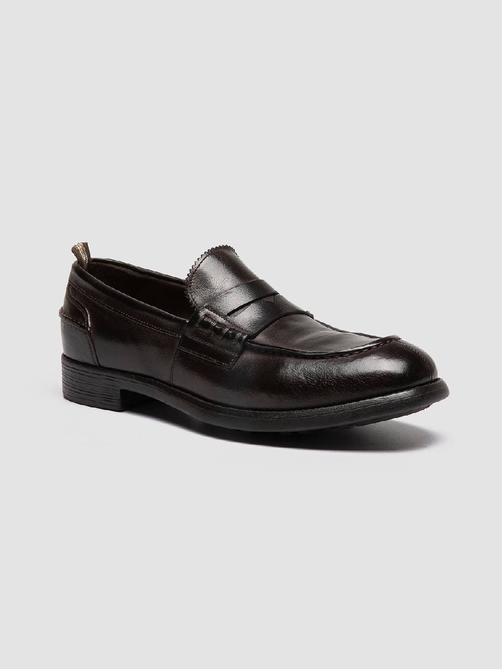 Officine Creative CHRONICLE 056 Mocassini Penny in Pelle Marrone Spedizione Gratuita