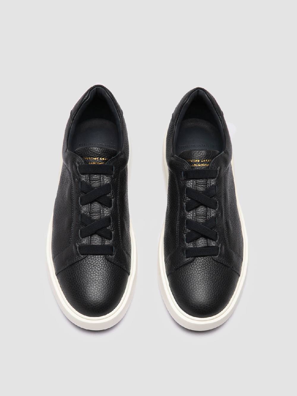 Officine Creative SLOUCH 001 Sneaker Basse in Pelle Blu Soddisfazione Garantita